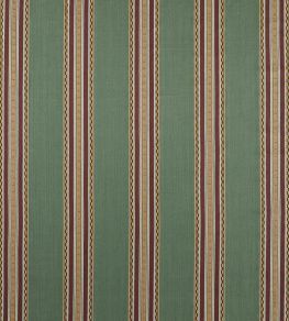 Pimlico Stripe Fabric by Morris & Co Teal/Mulberry