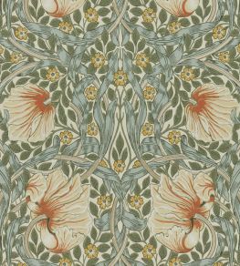 Pimpernel Wallpaper by Morris & Co Bayleaf/Chalk Pimpernel Wallpaper by Morris & Co Bayleaf/Chalk