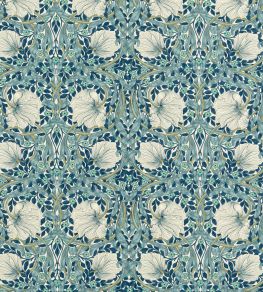 Pimpernel Fabric by Morris & Co Cobalt/Mineral Pimpernel Fabric by Morris & Co Cobalt/Mineral