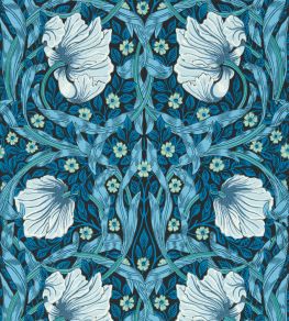 Pimpernel Wallpaper by Morris & Co Midnight/Opal Pimpernel Wallpaper by Morris & Co Midnight/Opal