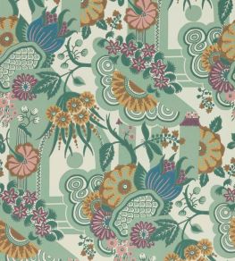 Pineapple Garden Wallpaper by 1838 Wallcoverings Sage Pineapple Garden Wallpaper by 1838 Wallcoverings Sage