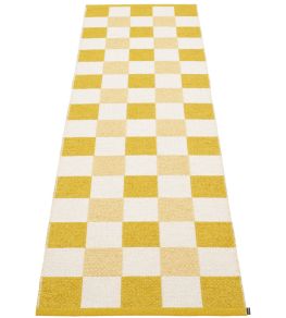 Pix Runner Rug by Pappelina Mustard/Vanilla/Pale Yellow