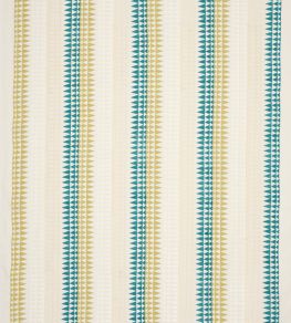 Pizaro Fabric by Jane Churchill Teal/Ochre Pizaro Fabric by Jane Churchill Teal/Ochre