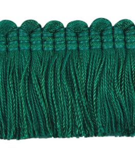 Plain Mat Moss Fringe 45mm Trimming by Houles Dark Forest Plain Mat Moss Fringe 45mm Trimming by Houles Dark Forest