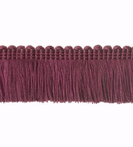 Plain Mat Moss Fringe 45mm Trimming by Houles Grey Plain Mat Moss Fringe 45mm Trimming by Houles Grey