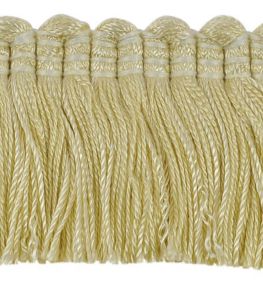 Plain Mat Moss Fringe 45mm Trimming by Houles Pastel Yellow Plain Mat Moss Fringe 45mm Trimming by Houles Pastel Yellow