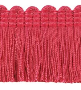 Plain Mat Moss Fringe 45mm Trimming by Houles Pink Plain Mat Moss Fringe 45mm Trimming by Houles Pink
