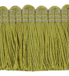 Plain Mat Moss Fringe 45mm Trimming by Houles Pistachio Plain Mat Moss Fringe 45mm Trimming by Houles Pistachio