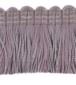 Plain Mat Moss Fringe 45mm Trimming by Houles Violet