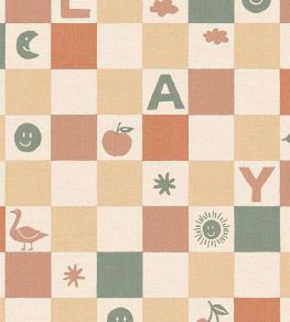 Play Wallpaper by Eijffinger Peach/Blue Play Wallpaper by Eijffinger Peach/Blue