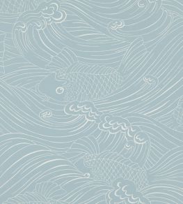 Plenty More Fish Wallpaper by Langelid Von Bromssen Ocean Blue Plenty More Fish Wallpaper by Langelid Von Bromssen Ocean Blue