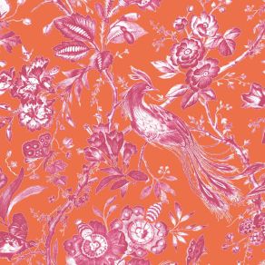 Plumage Mural by Woodchip & Magnolia Orange/Fuchsia Plumage Mural by Woodchip & Magnolia Orange/Fuchsia