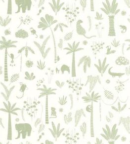 Poetic Jungle Wallpaper by Casadeco Vert Feuille