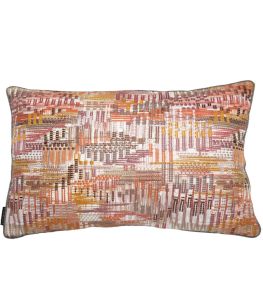 Point De Vue Cushion 40 x 60cm by Maison Casamance Blush Ocre Point De Vue Cushion 40 x 60cm by Maison Casamance Blush Ocre