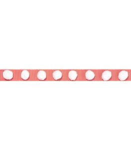 Pom Pom Tape Trimming by Thibaut Coral Pom Pom Tape Trimming by Thibaut Coral