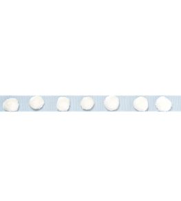 Pom Pom Tape Trimming by Thibaut Powder Pom Pom Tape Trimming by Thibaut Powder