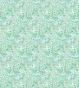 Pomona Fabric by Scion Lilac/Jade Pomona Fabric by Scion Lilac/Jade