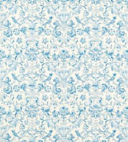 Pompadour Print Wallpaper by Zoffany Indigo Pompadour Print Wallpaper by Zoffany Indigo