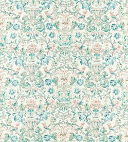 Pompadour Print Fabric by Zoffany Mineral Pompadour Print Fabric by Zoffany Mineral
