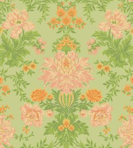 Poppies Wallpaper by Cole & Son Peach, Marigold & Grass on Soft Green Poppies Wallpaper by Cole & Son Peach, Marigold & Grass on Soft Green