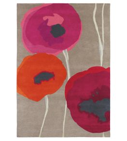 Poppies Rug by Sanderson Red/Orange Poppies Rug by Sanderson Red/Orange