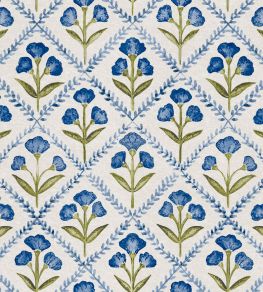 Poppy Wallpaper by Coordonne Blue Poppy Wallpaper by Coordonne Blue