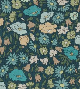Poppy Meadowfield Fabric by Liberty Scarab Poppy Meadowfield Fabric by Liberty Scarab