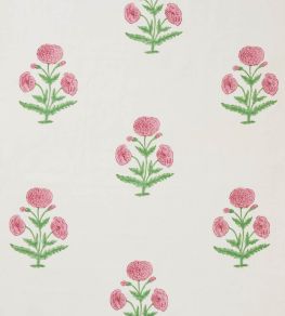 Poppy Fabric by Molly Mahon Rose/Grass