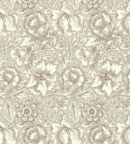 Poppy Wallpaper by Morris & Co Cream/Chocolate Poppy Wallpaper by Morris & Co Cream/Chocolate