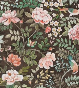 Porcelaine de Chine Wallpaper by Designers Guild Chocolate