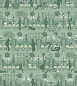 Portobello Parade Wallpaper by Divine Savages Park Green Portobello Parade Wallpaper by Divine Savages Park Green