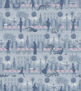 Portobello Parade Wallpaper by Divine Savages Wild Violet Portobello Parade Wallpaper by Divine Savages Wild Violet
