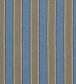 Portree Stripe Fabric by Ian Mankin Slate Blue Portree Stripe Fabric by Ian Mankin Slate Blue