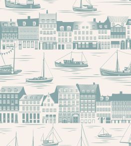 Postcard to Inger Wallpaper by Mini Moderns High Tide Postcard to Inger Wallpaper by Mini Moderns High Tide
