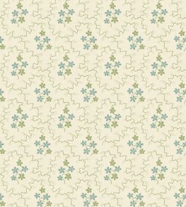 Posy Wallpaper by GP & J Baker Green/Aqua