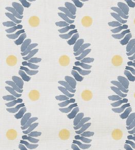 Posy Fabric by Wemyss Honey Blue