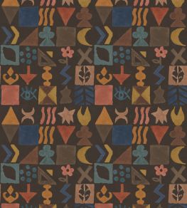 Potato Print Wallpaper by GP & J Baker Chocolate Potato Print Wallpaper by GP & J Baker Chocolate