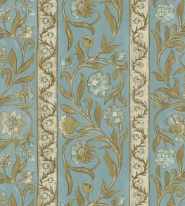 Potter Stripe Wallpaper by Josephine Munsey Bright Blue Potter Stripe Wallpaper by Josephine Munsey Bright Blue