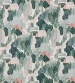 Potting Shed Fabric by Villa Nova Haze Potting Shed Fabric by Villa Nova Haze