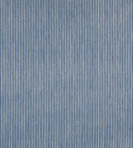 Poulton Stripe Fabric by Fermoie Deep Blue Poulton Stripe Fabric by Fermoie Deep Blue