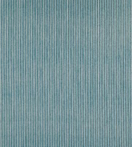 Poulton Stripe Fabric by Fermoie Teal Poulton Stripe Fabric by Fermoie Teal