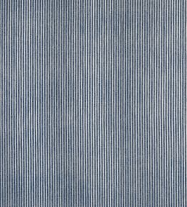 Poulton Stripe Fabric by Fermoie Navy Poulton Stripe Fabric by Fermoie Navy