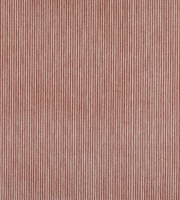 Poulton Stripe Fabric by Fermoie Red