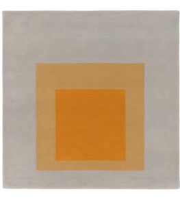 Preparedness by Josef Albers Rug by CF Editions Grey/ Orange