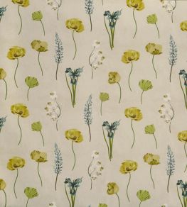 Flower Press Fabric by Prestigious Textiles Lemon Grass Flower Press Fabric by Prestigious Textiles Lemon Grass