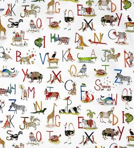 Animal Alphabet Fabric by Prestigious Textiles Paintbox