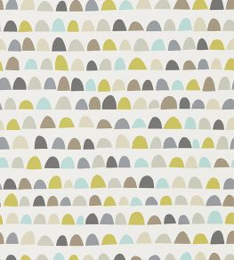 Priya Wallpaper by Scion Mist / Pear / Pewter Priya Wallpaper by Scion Mist / Pear / Pewter