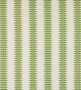 Priya Stripe Fabric by Jane Churchill Green Priya Stripe Fabric by Jane Churchill Green