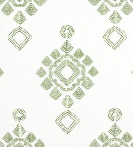 Province Medallion Fabric by Thibaut Spruce Province Medallion Fabric by Thibaut Spruce