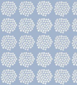 Puketti Wallpaper by Marimekko Blue Puketti Wallpaper by Marimekko Blue